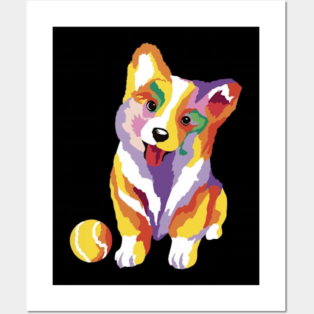 Corgi Art Wall Art by Digital-Zoo